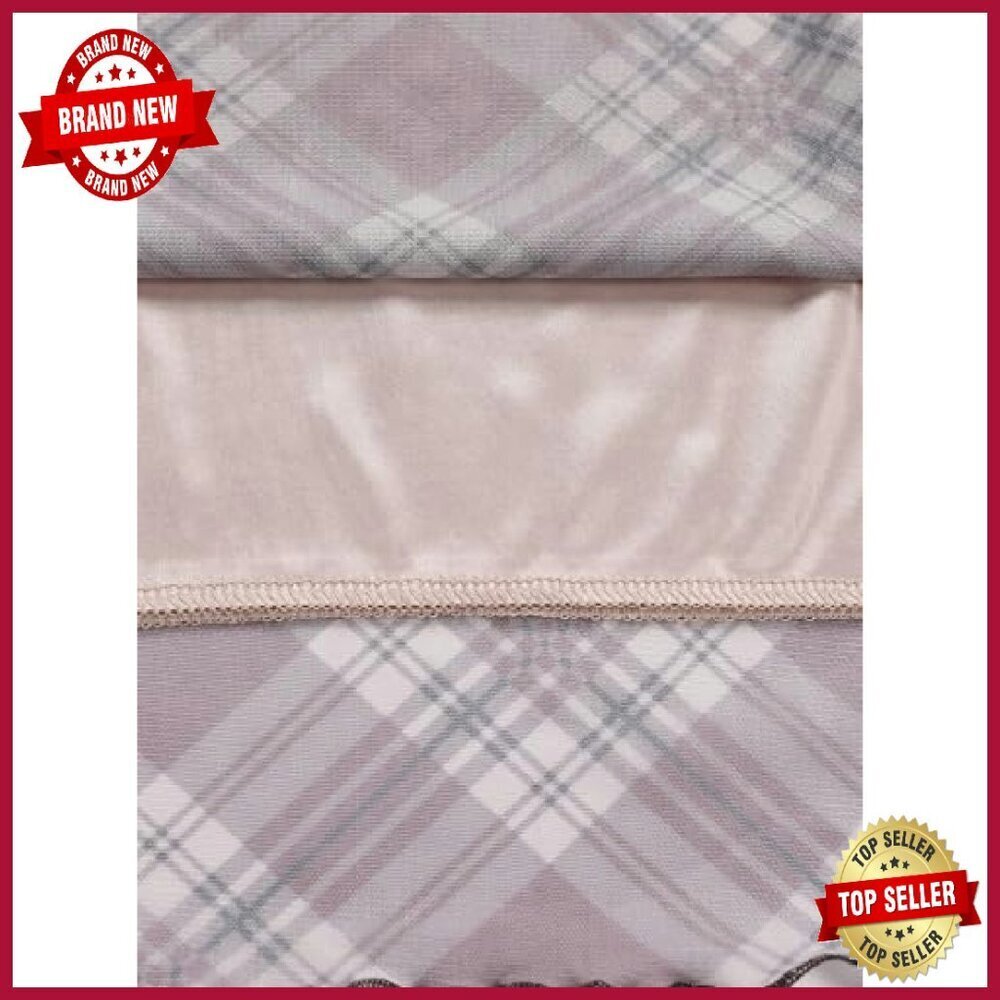 High Waisted Midi Skirt Mesh Flowy Plaid X-Large - Picture 7 of 8